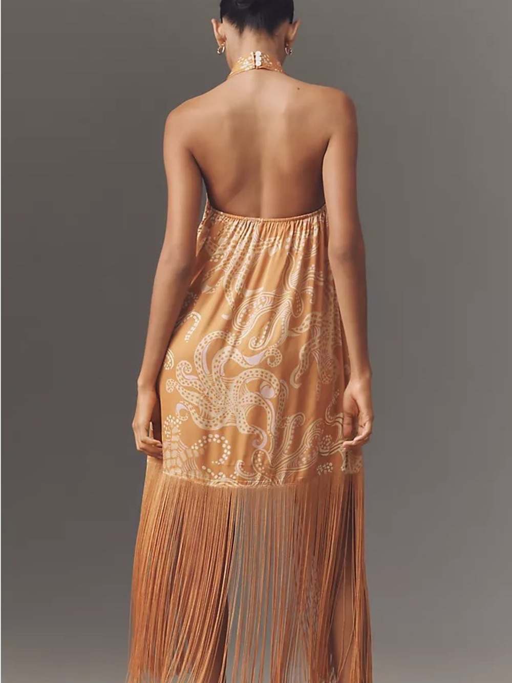 FARM Rio Paisley Fringe Wrap Mini Dress - Picture 2 of 8